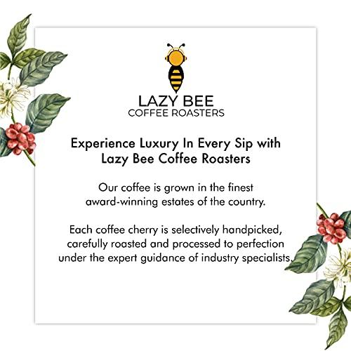 Lazy Bee Lazy Bee Coffee Roasters - Golden Crema | Arabica & Robusta Coffee Ground Powder - Freshly Dark Roasted Coffee Blend with the Note of Dark Chocolate & Caramel (250 GM) (Espresso)