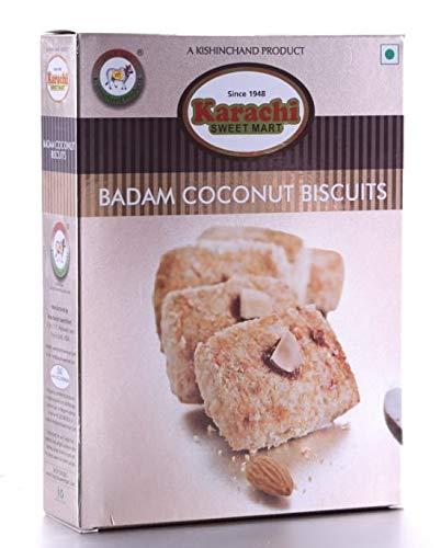 Karachi Sweet Mart KARACHI SWEET MART Badam Coconut Biscuits 600g (Pack of 2, 300g x2)