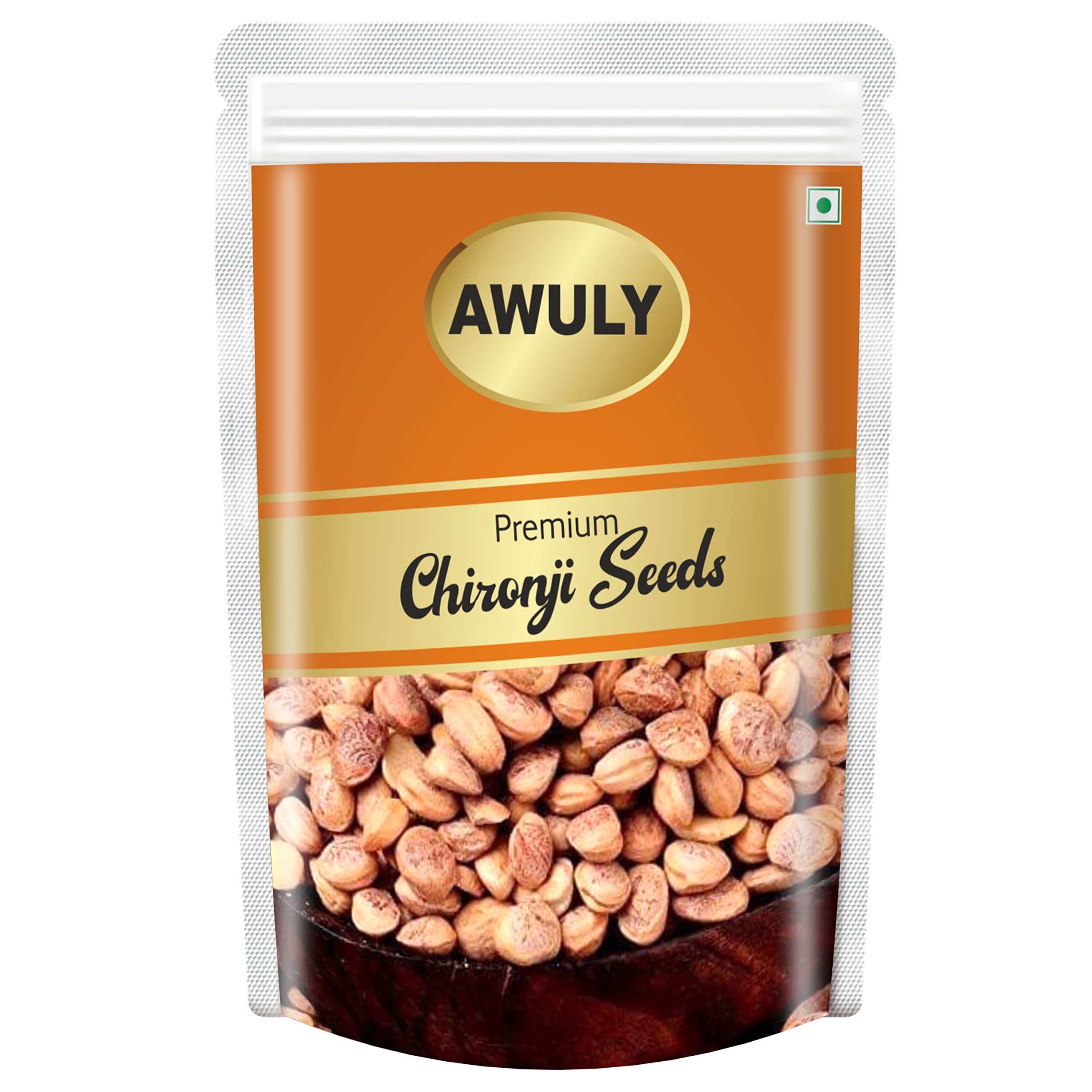 AWULY AWULY Natural Premium chironji Seeds | Charoli Seeds Dry Fruits | Almondette kernels/Seeds | 1000 gm | Chiraunji Seeds | Pack of one