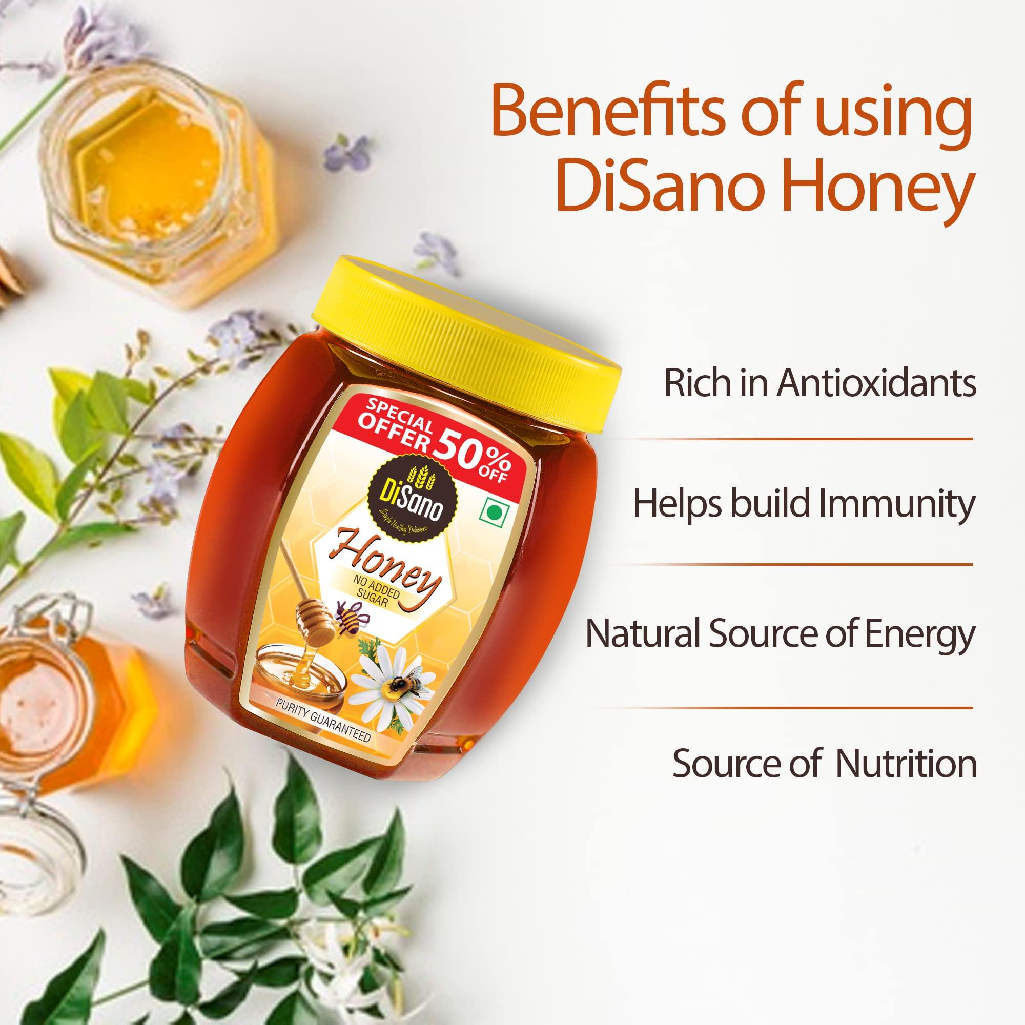 DISANO Disano Peanut Butter Crunchy 924g & DiSano Pure Honey 1Kg (Pack Of 1)