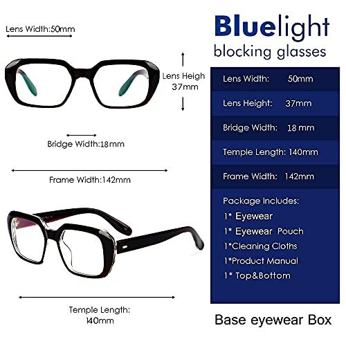 GAINX GAINX Blue Cut Zero Power Navigator Spectacles with Anti-glare for Eye Protection from UV by Computer Tablet Laptop Mobile (Unisex, T.BROWN, Free Size)