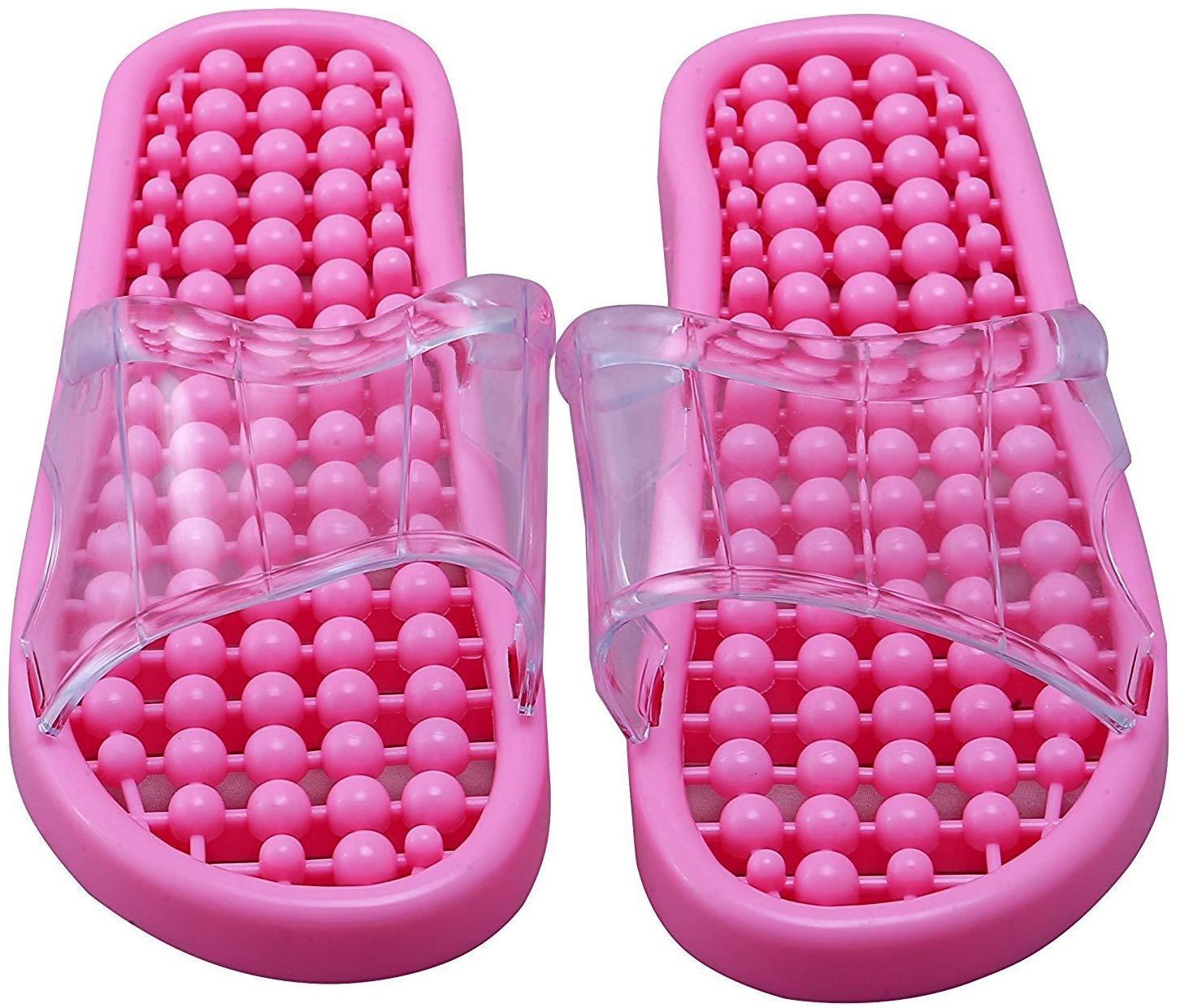 Dxent Dxent Acupressure Slippers for Pain Relief and Total Health Care | Foot Massager Slipper For Women And Men - Random Colour