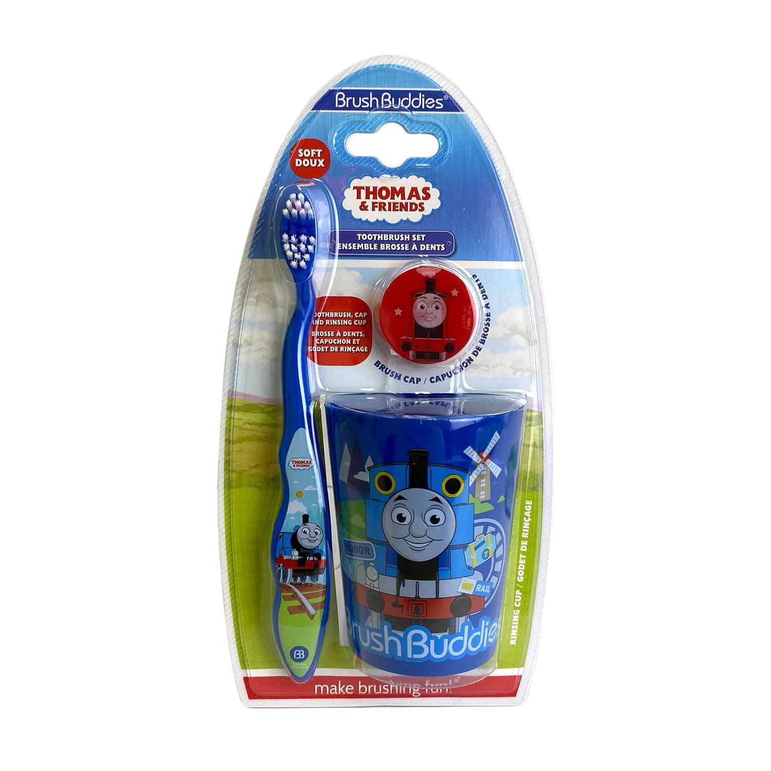 Thomas & Friends Thomas The Train Travel Kit with Thomas and Friends Toothbrush, Rinsing Cup, and Cap