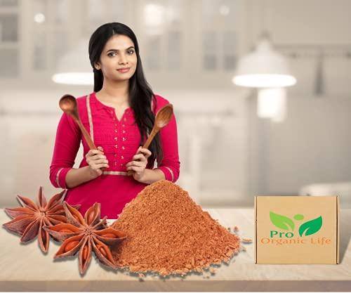 PRO ORGANIC LIFE Pro Organic Life dried whole star anise powder spice Indian spices star herb powder 200 grm