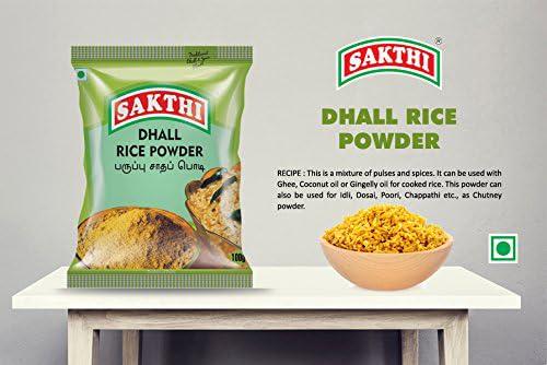SAKTHI SAKTHI 100 Gm Dhal Rice Mix Powder South Indian Flavoured Premium Spices Blend Instant Rice Mix Powder | Fresh & Natural Paruppu Podi | No Preservatives (Pack of 3)