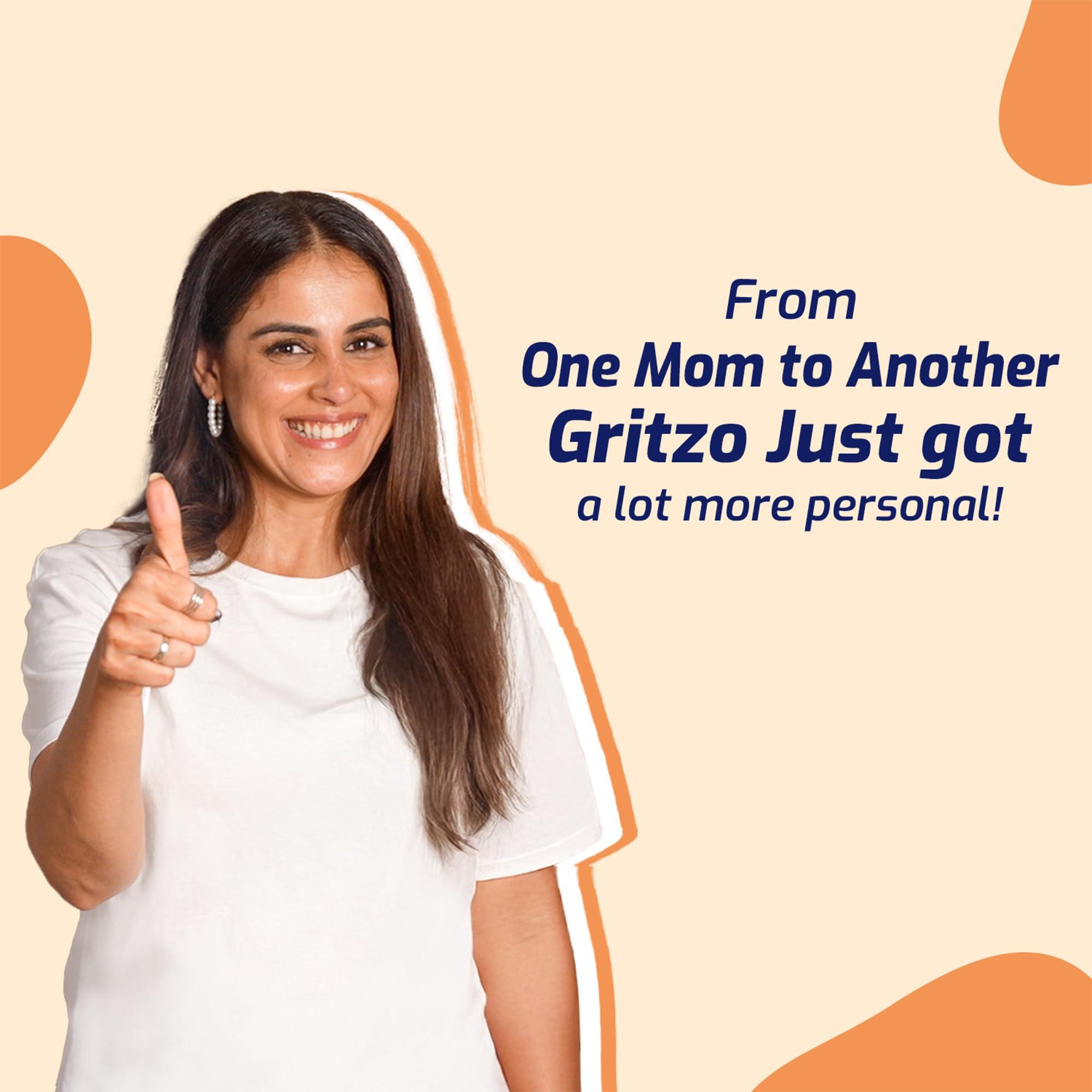 Gritzo Gritzo SuperMilk Daily Nutrition (7-12y Young Athlete), 9g Protein (Double Chocolate, 1kg) | Zero Refined Sugar, 21 Vitamins & Minerals