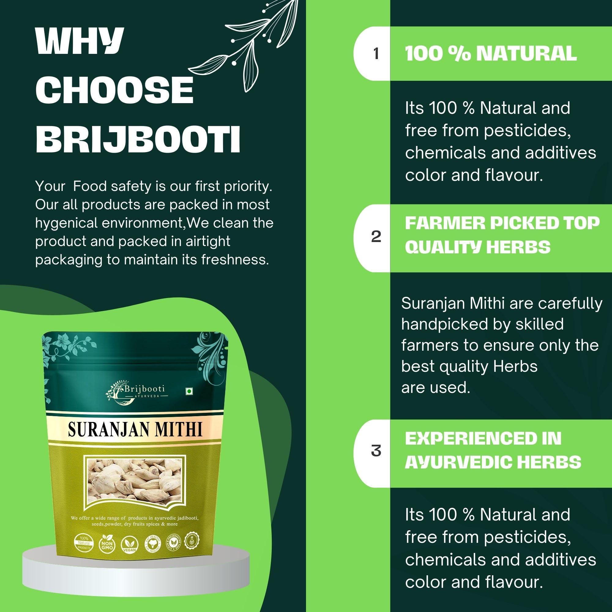 BrijBooti BrijBooti Suranjan Mithi Suranjan Sweet -(200 Gr) | Colchicum Luleum Shirin Saffron Tulipa Clusiana Luteum