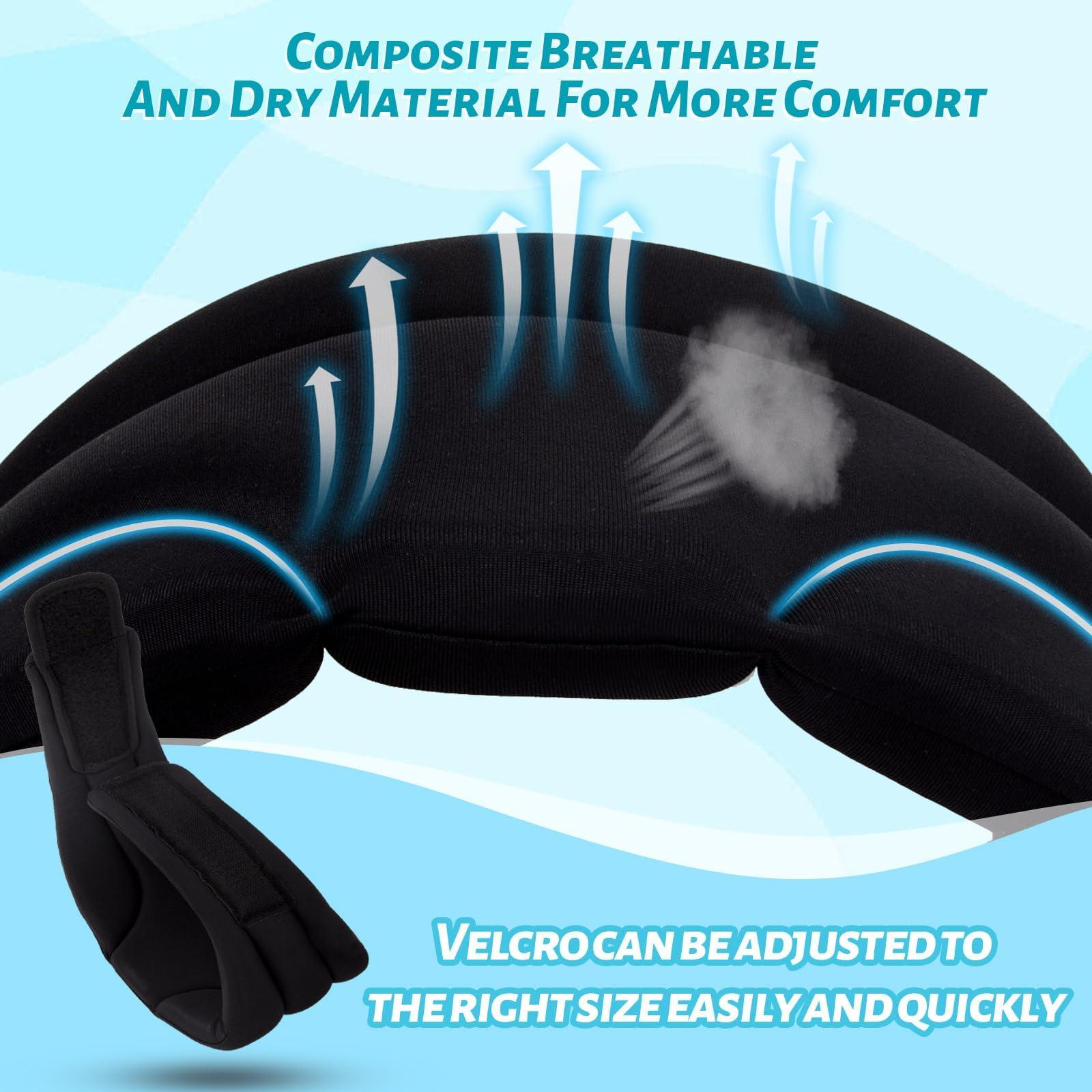 Ubervia Ubervia Cervicorrect Neck Brace, Soft Neck Brace Cervical Collar-Cervical Neck Brace for Snoring, Neck Brace for Sleeping Soft Foam, Wraps Keep Vertebrae Stable and Aligned