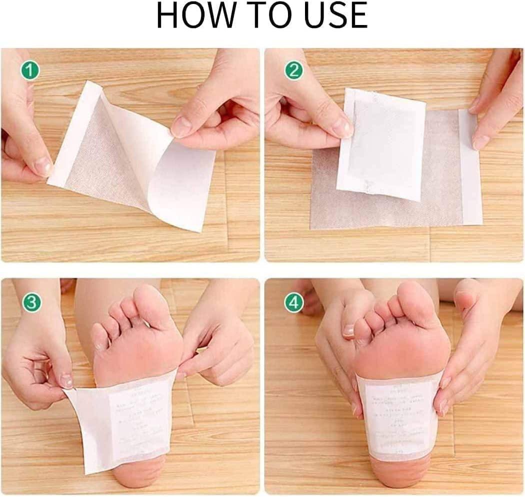 kapmore kapmore Foot Pads, 100 Relief Foot Pads And 100 Adhesive Sheets For Removing Impurities, Relieve Stress Improve Sleep