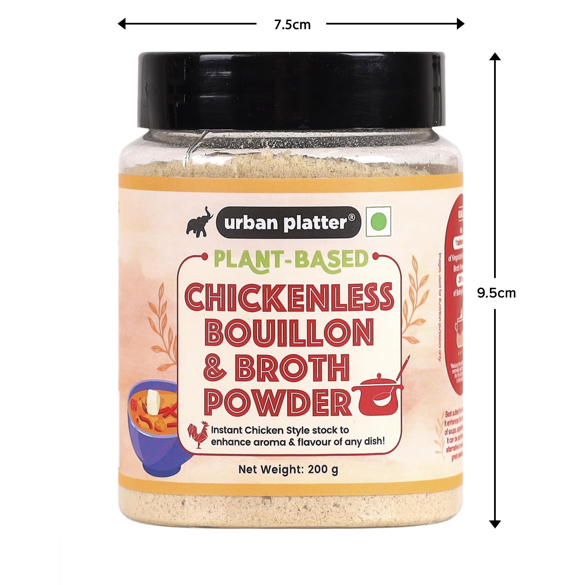 urban platter Urban Platter Chicken-less Bouillon & Broth Powder, 200g (Makes Chicken Stock, Perfect for Plant-based Cooking, Stock de Poulet)