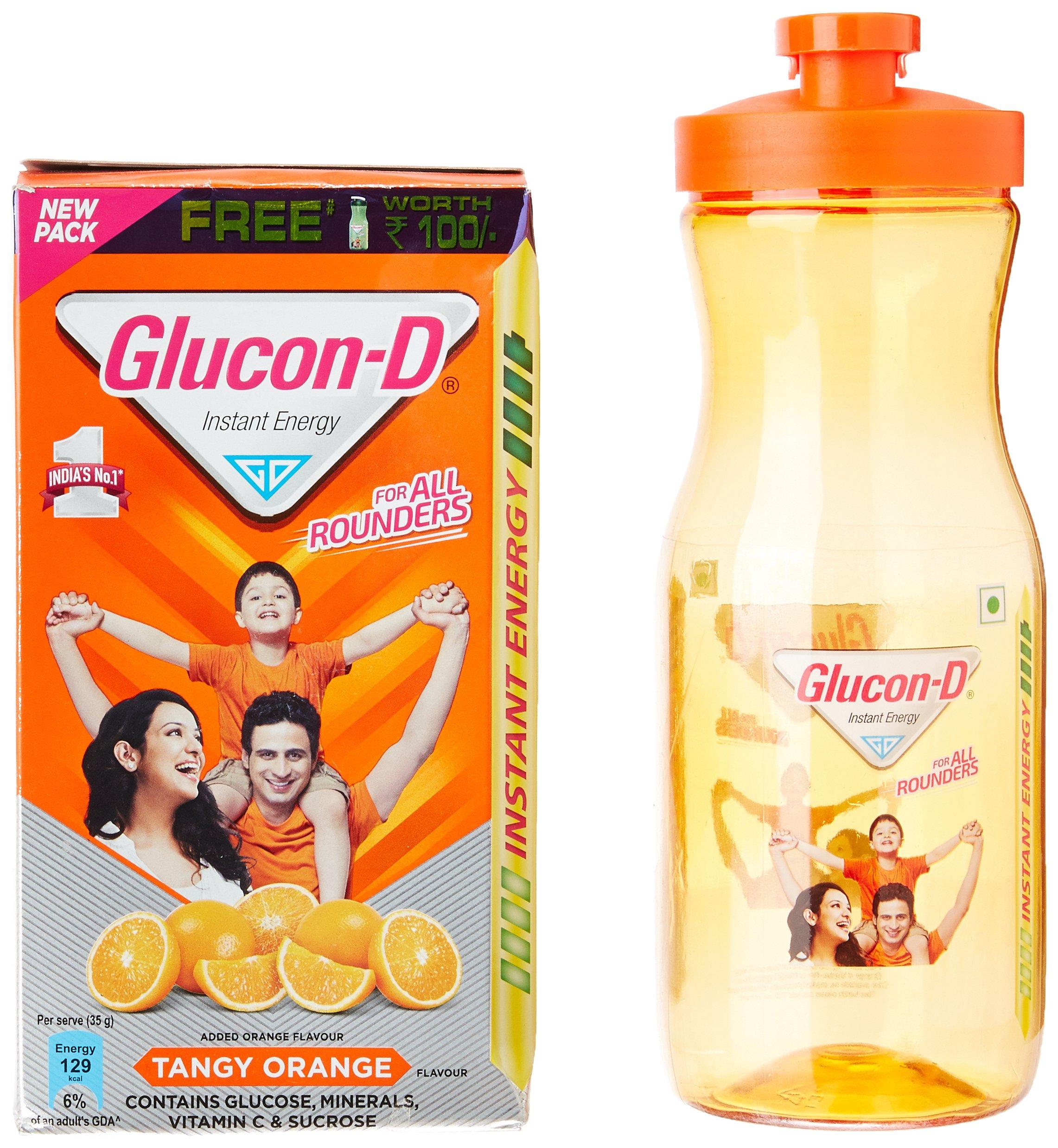 Glucon-D Glucon-D Instant Energy, Orange, 1Kg With Free Sipper Bottle Worth