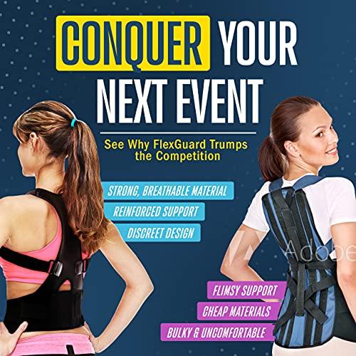 FlexGuard Support FlexGuard Posture Corrector for Women and Men - Back Brace for Posture, Adjustable Back Support Straightener Shoulder Posture Support for Pain Relief, Body Correction, X-Large (Pack of 1)
