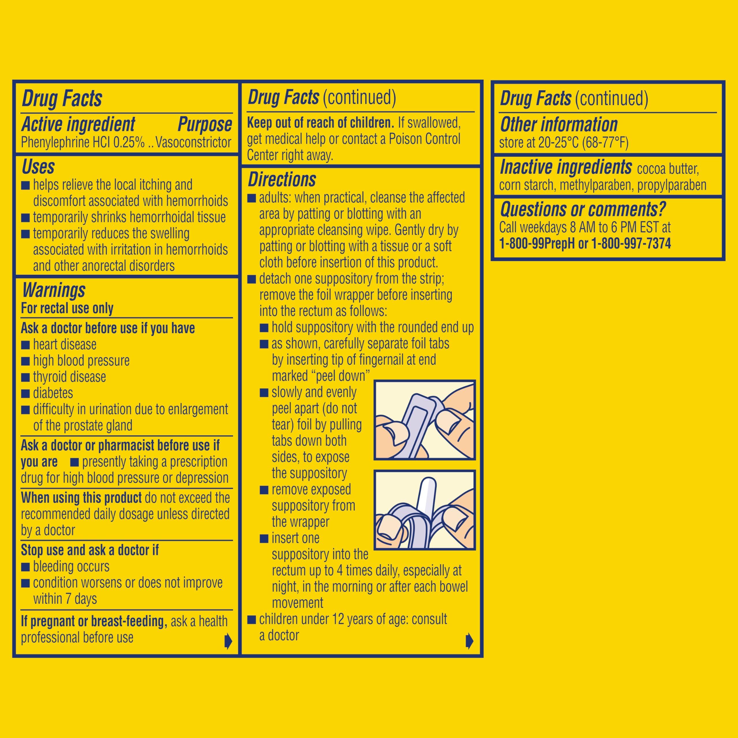 Preparation H Preparation H Pfizer Prep H Suppositories- 12 Count