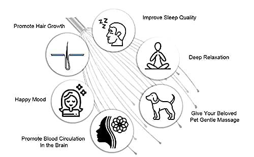 manav acupressure products MANAV Scalp Bokoma Massage Machine Head Massager Scalp Scratcher 12 Fingers Head Scratcher For Head Massage Body Relaxing Hair Massage (Pack of 2)