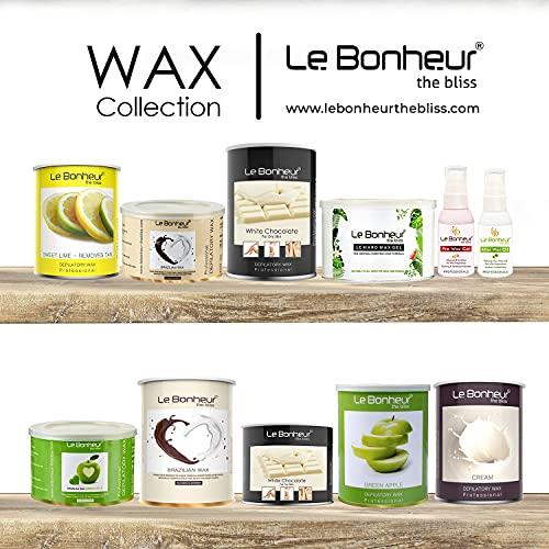 Le Bonheur.. Le Bonheur Sweet Lime D Tan Wax | Suitable Hair And Tan Removal | Perfect Bridal Wax | Its Summer Remove Tan | No Dry Skin After Use | For All Type Of Skin | Free Pre Wax Gel and Post Wax Oil | 800gm (Pack of 3)
