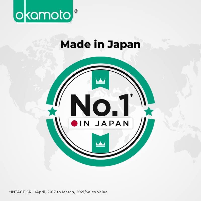 OKAMOTO OKAMOTO Japan’s Best 003 Platinum Condoms | Thinnest Premium Condoms for Men - Made In Japan | 0.03 mm thin (2 x 10s)