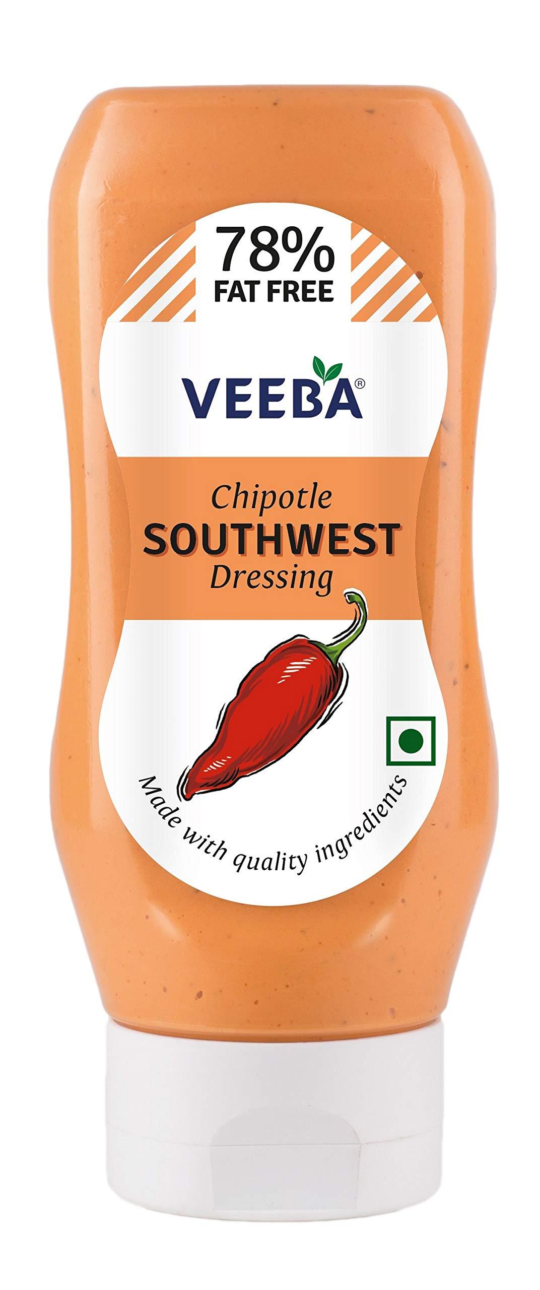 VEEBA Veeba Salad Dressings Caesar 77% Fat Free, 300g and Veeba Chipotle Southwest Salad Dressing, 300g