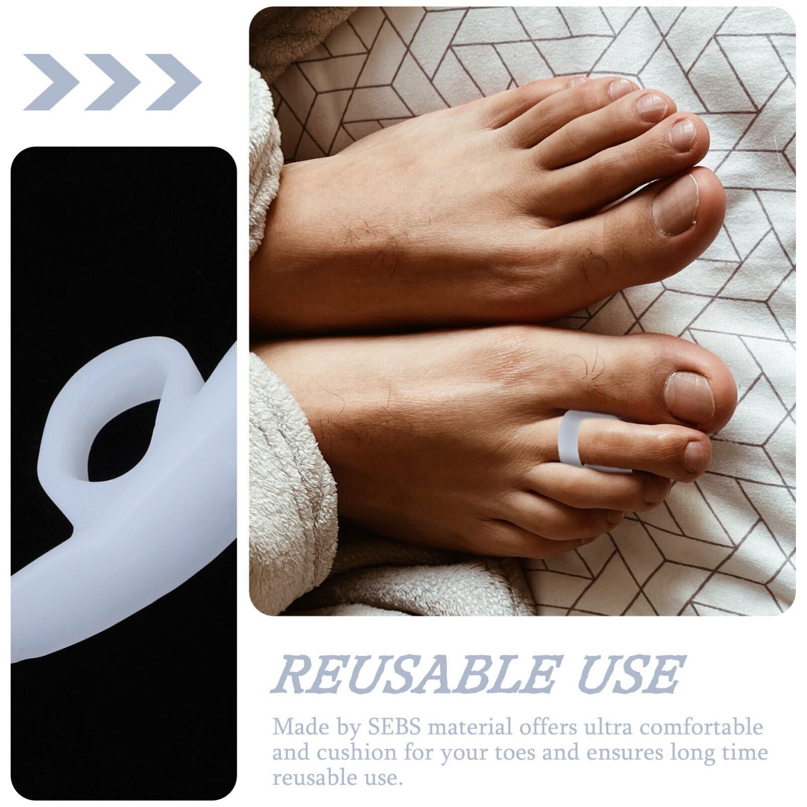 SUPVOX SUPVOX Gel Hammer Toe Crest Pad Hammer Toe Pads Gel Support Crest Cushion For Mallet Toes and Overlapping Toes 4 Pairs