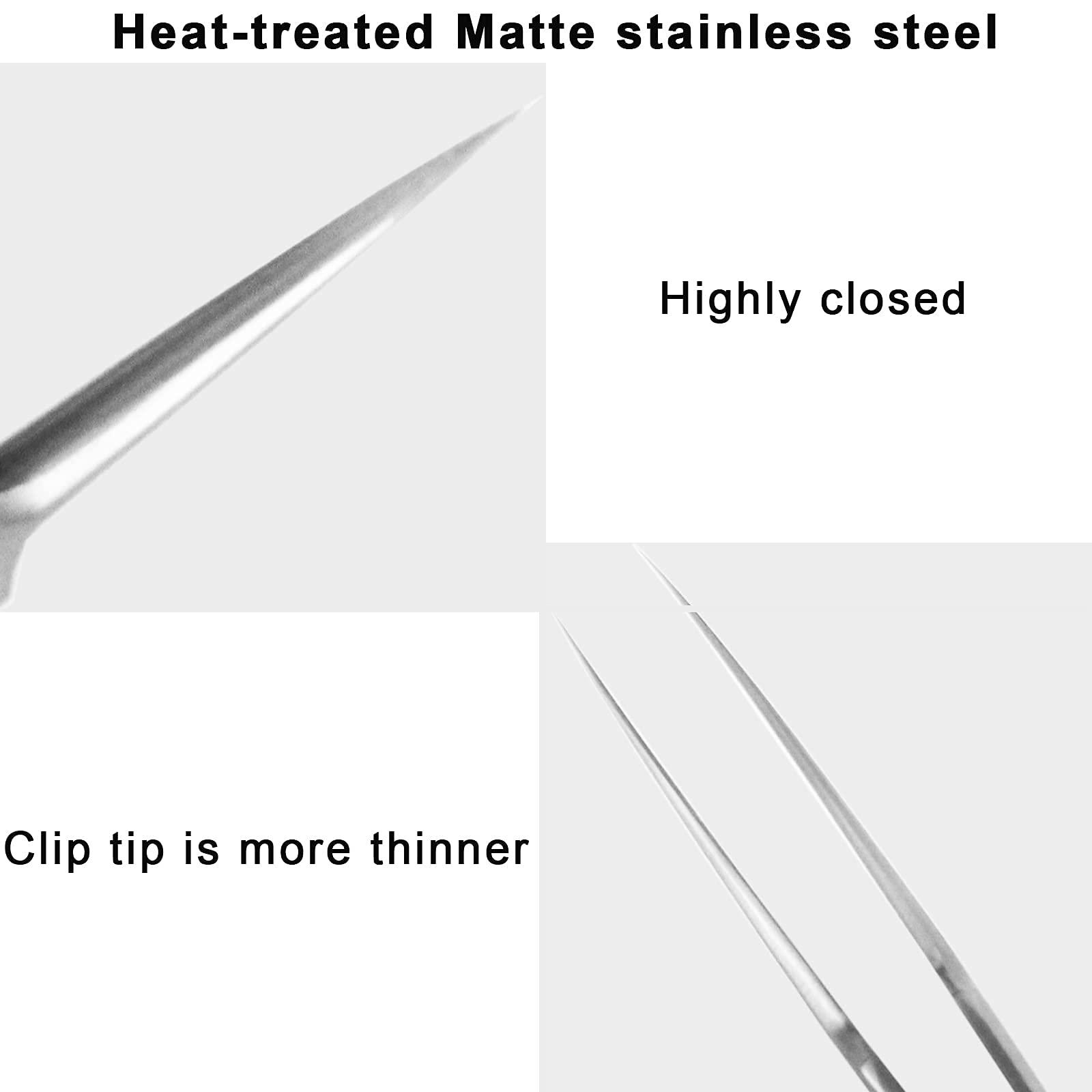 MUZE MUZE Professional Facial Milia Removal and Whitehead Pointed Tweezers - Precision Sharp Needle Nose Tool for Blackhead ,Pimple Popper & Fat Particles Remover - Zit and Pimple Acne Removal