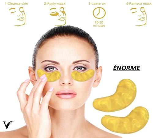 ÉNORME New Crystal 24K Gold Powder Gel Collagen Eye Mask Gold Eye Mask10 Pairs/Package