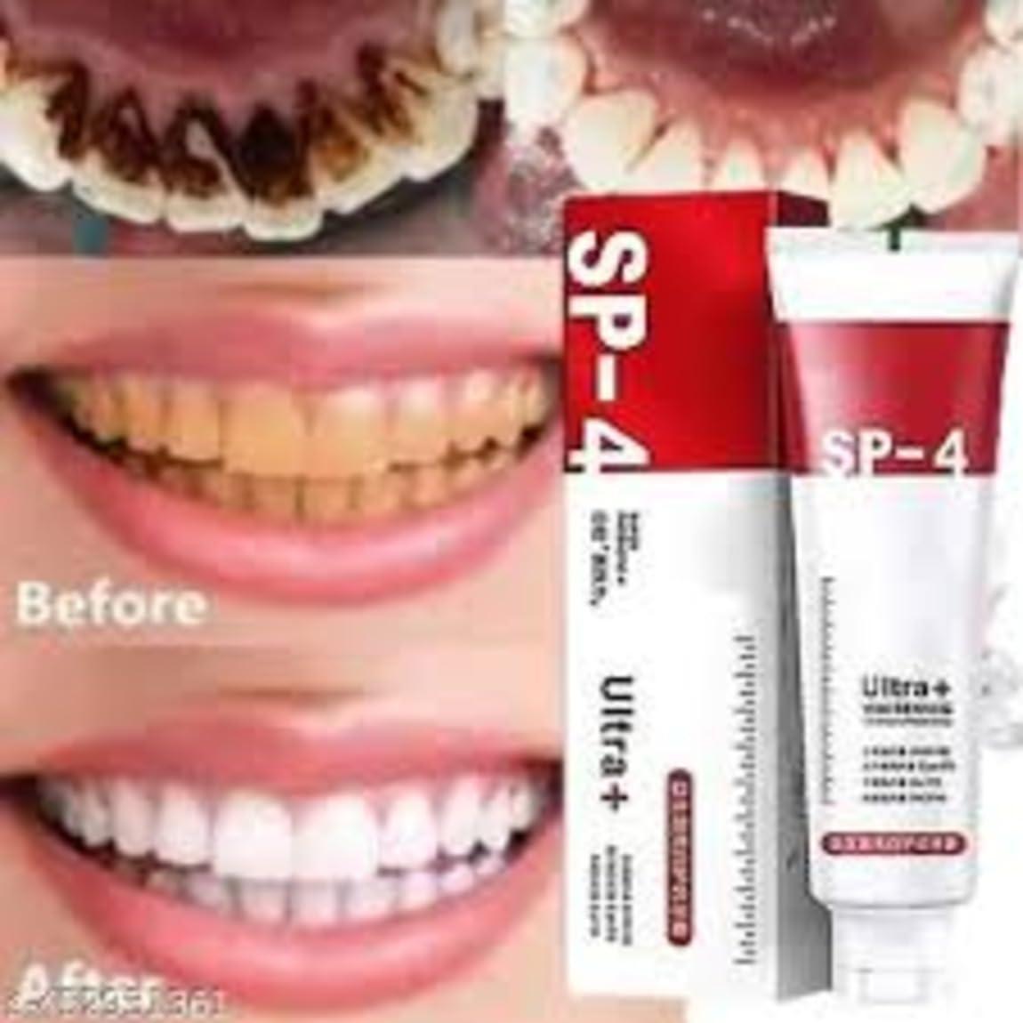 CRULLA SP 4 Toothpaste | sp 4 Toothpaste Ultra Whitening | Ultra Teeth Cleaner, 50g Fresh Mint Flavor (Set of 1)