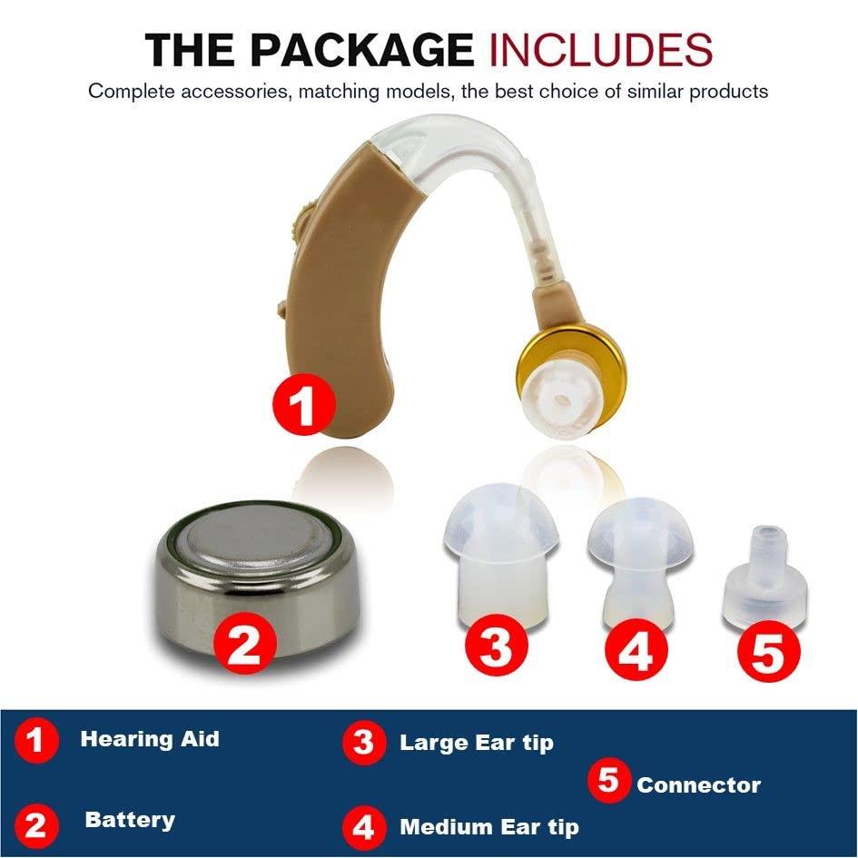 Enlinea Enlinea ENL-139 Behind-The-Ear (Bte) Hearing Aid Machine For Ear Old Age | Suitable For Mild To Moderate Hearing Loss (Pack of 1)