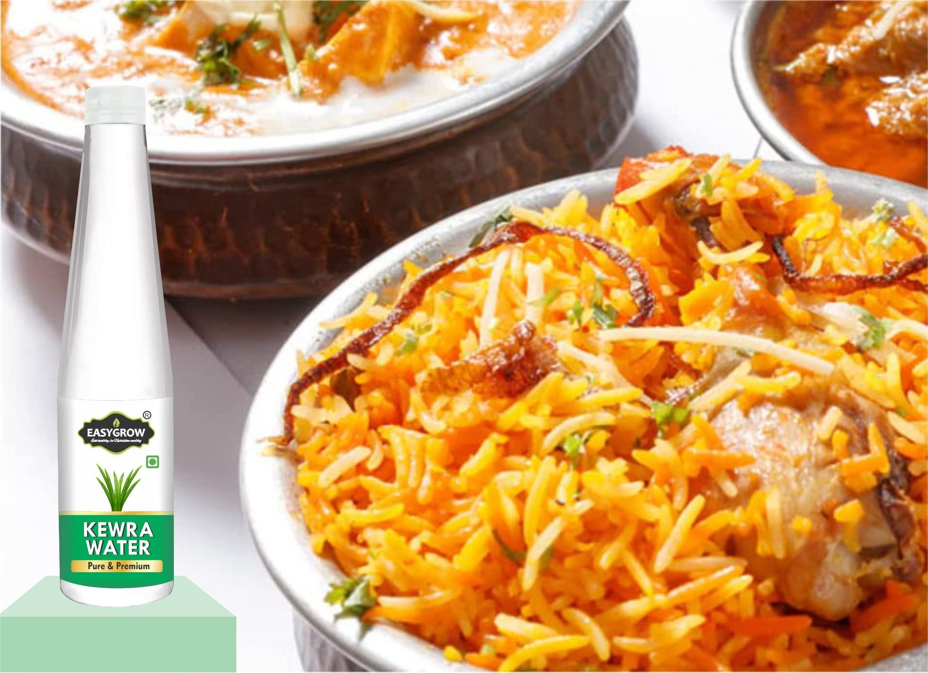 EASYGROW Easygrow Premium Kewra Water (Pandanus) - Essense for Biryani, Sweets & Other Dishes (200 ml)