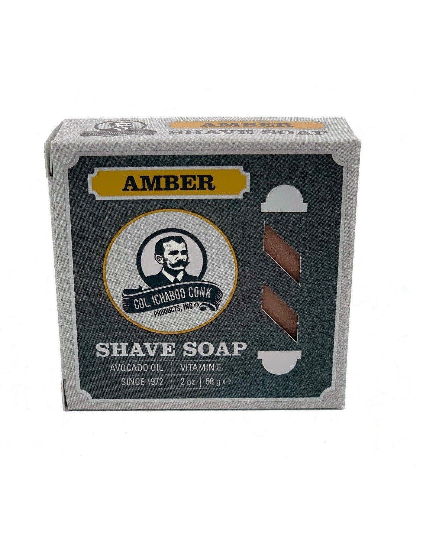 Colonel Conk Colonel Ichabod Conk Amber Glycerine Bar Shave Soap 2.25 Oz.