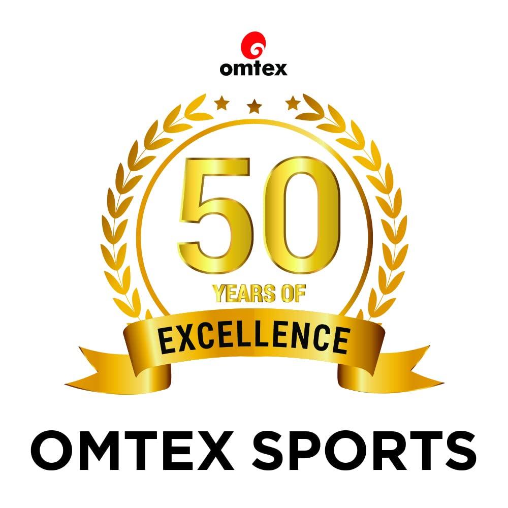 omtex Omtex Cricket Saviour Helmet Light Weight with Adjustable Steel Grill, Back Support Strap - Blue (Small)