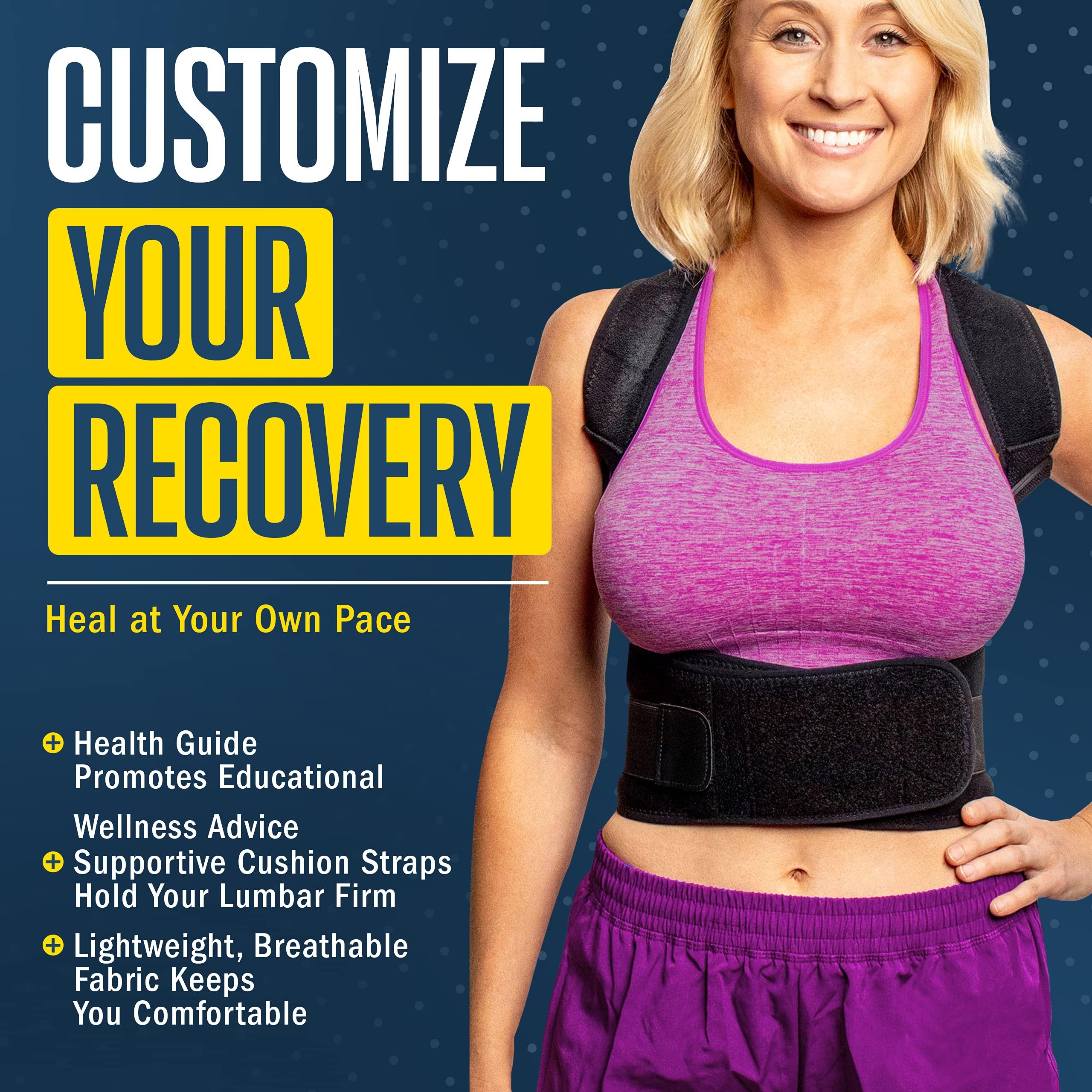 FlexGuard Support FlexGuard Posture Corrector for Women and Men - Back Brace for Posture, Adjustable Back Support Straightener Shoulder Posture Support for Pain Relief, Body Correction, X-Large (Pack of 1)