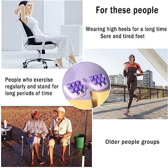 Zorzel Zorzel Foot Massager Roller, Shiatsu Massage for Plantar Fasciitis, Heel, Arch, Muscle Aches, Foot Pain, Reflexology Tool, Stress Relief, Relaxation Practical Gifts for Men Women - Multicolor