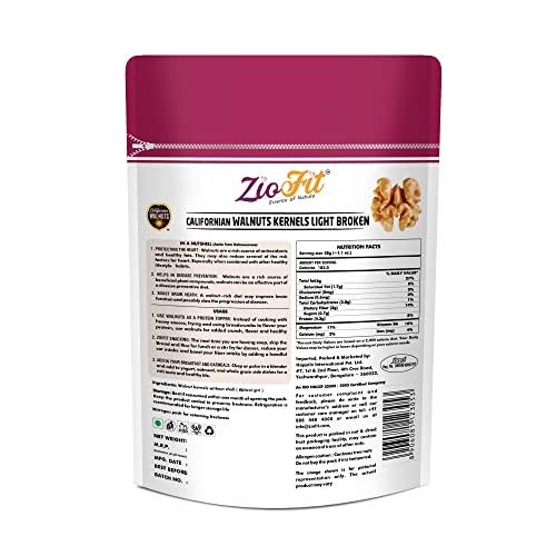 Ziofit Ziofit Walnut Kernels Extra Light Broken 250g, Natural Dry Fruit, Nutrient Rich Delight for Health and Flavor