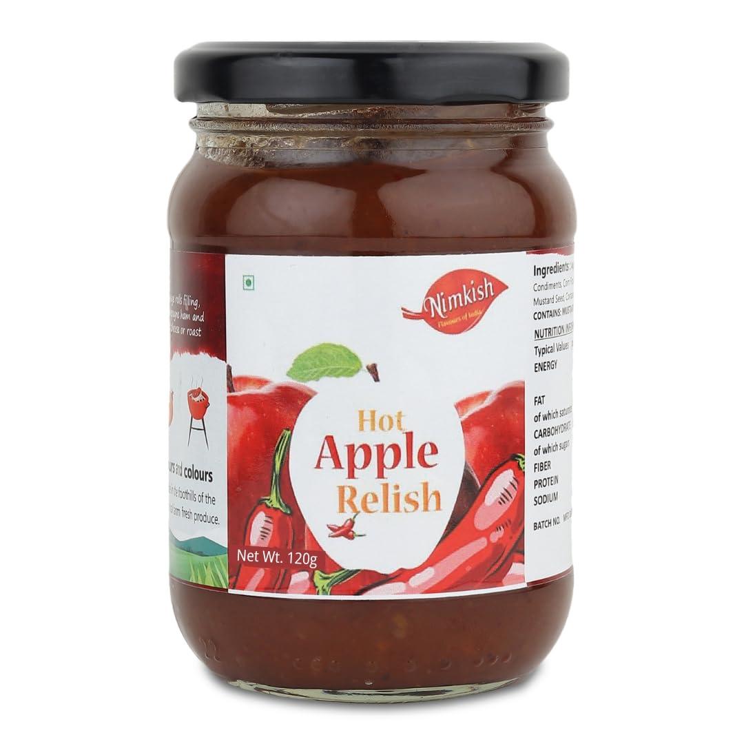 Nimkish Nimkish Hot Apple Chutney, Fresh Fruits 120g
