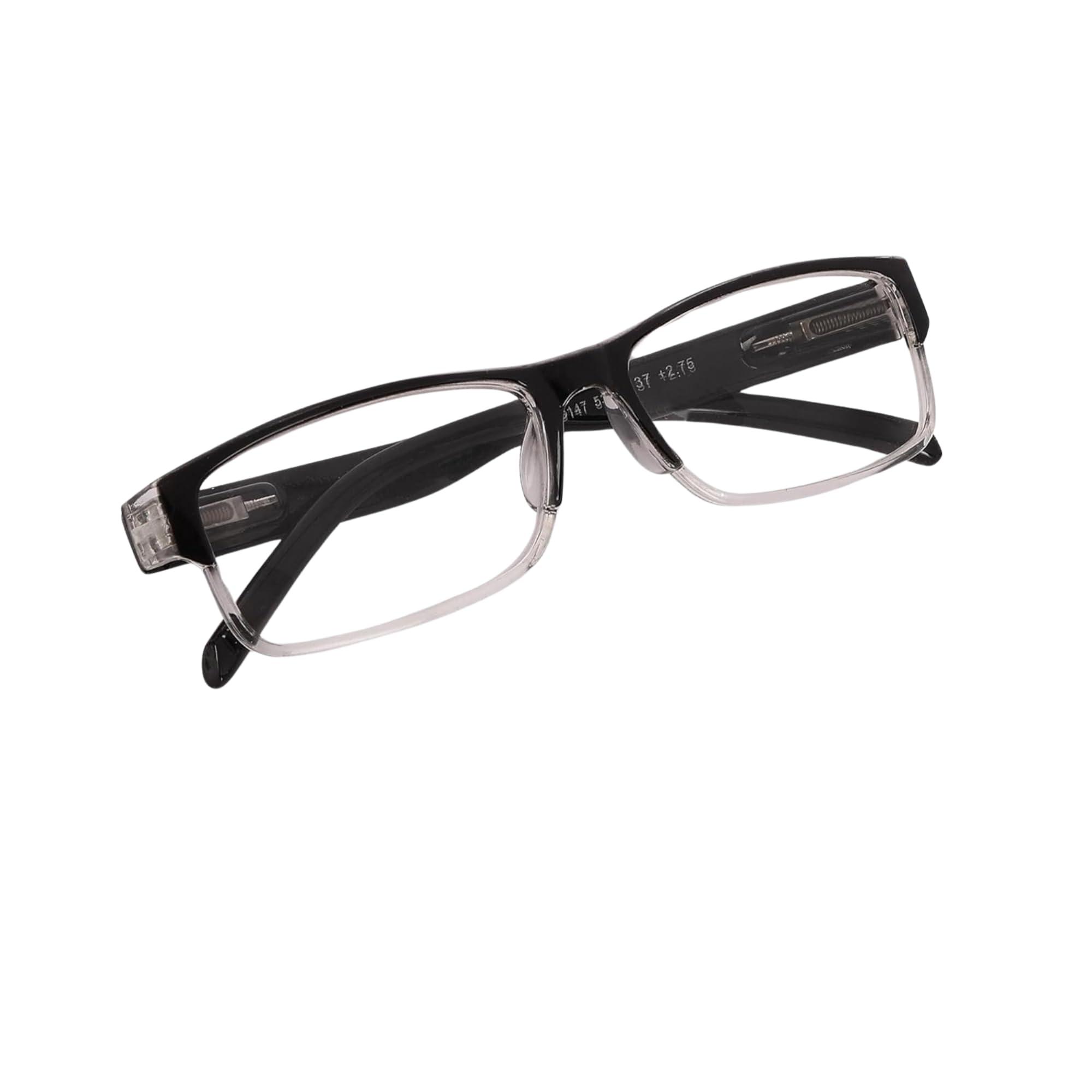 myreen myreen Reading Glass +1 +1.25 +1.5 +1.75 +2 +2.25 +2.5 +2.75 +3 | Full-Rim Reading Power Number Glass For Reading Books Anti Reflection Glasses (+1.50)