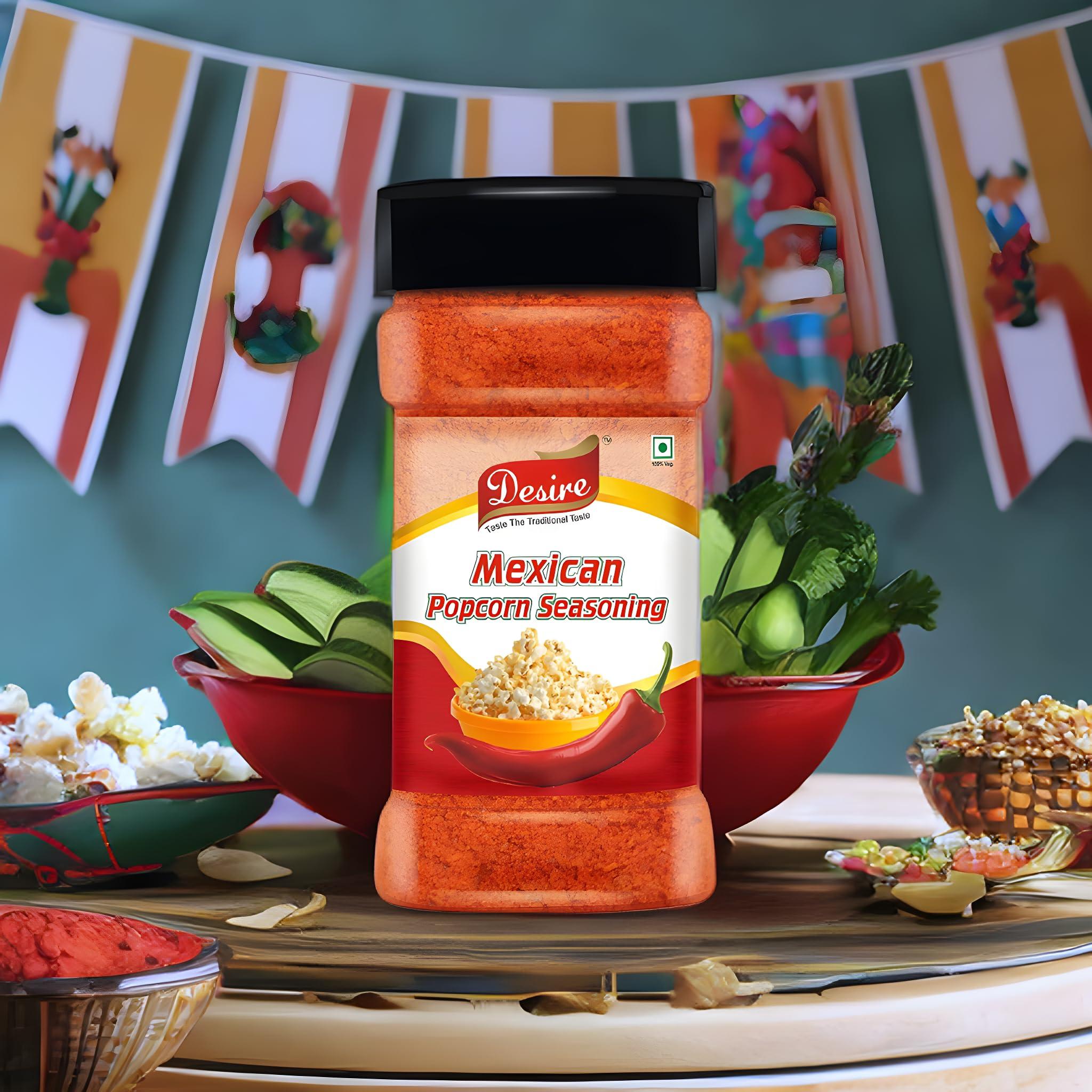 Desire Desire Mexican Popcorn Seasoning Powder 400g | Perfect for Popcorn, Nachos, Pasta, Pizza | Delicious Sprinkle on French Fries | Flavorful and Versatile Seasoning