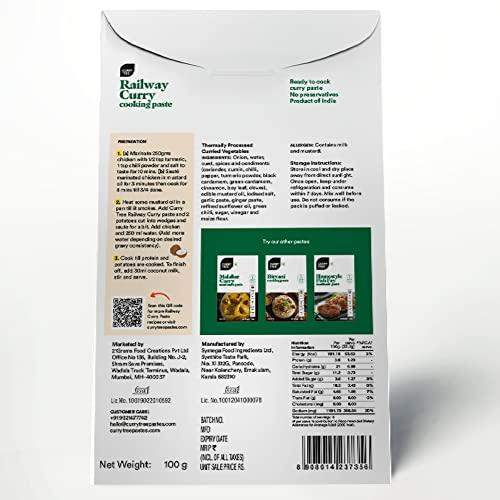 Curry Tree Railway Curry paste Curry Tree | Cooking Paste | 3-Step cooking process | No preservatives | No added colours | 100% vegetarian pastes