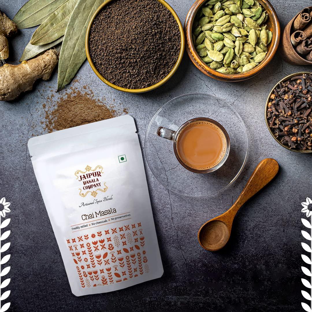 Jaipur Masala Company Jaipur Masala Company Chai Masala 100 Gm | 100% Natural, 9 Premium Spices, For Kadak Masala Chai, Powder