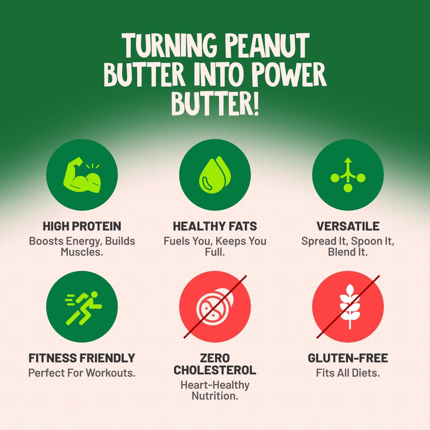 Alpino ALPINO Natural Peanut Butter Smooth 800g - Made with 100% Roasted Peanuts - 30g Protein, No Added Sugar & Salt, non-GMO, Gluten Free, Vegan Plant Based, Unsweetened Peanut Butter Creamy 400g, Pack of 2