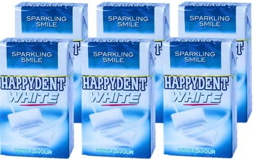 Generic Happydent White Mint Flavour 15.4g (Pack of 6) Unique
