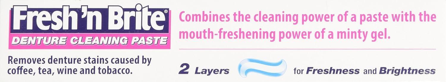 Fresh 'n Brite Stim-U-Dent Fresh \'n Brite Denture Cleaning Paste, 2 Count by Stim-U-Dent