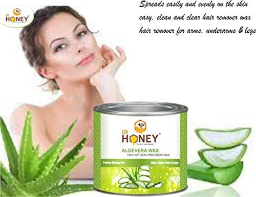 DR HONEY DR HONEY AloeVera strip and stick and wax Hair Remover Wax for Women, Body & Face Waxing, Natural Ingredients for Women, Body soft and for all skin wax strip and stick 600 gram
