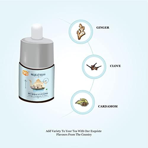 Spice Drop Spice Drop Mumbai Cutting Chai Masala Extract | Contains Cardamom, Ginger & Clove | Flavors 180 cups | 5ML equals 125 grams of powder | No preservative | 1 drop per cup | Tea Masala Drops