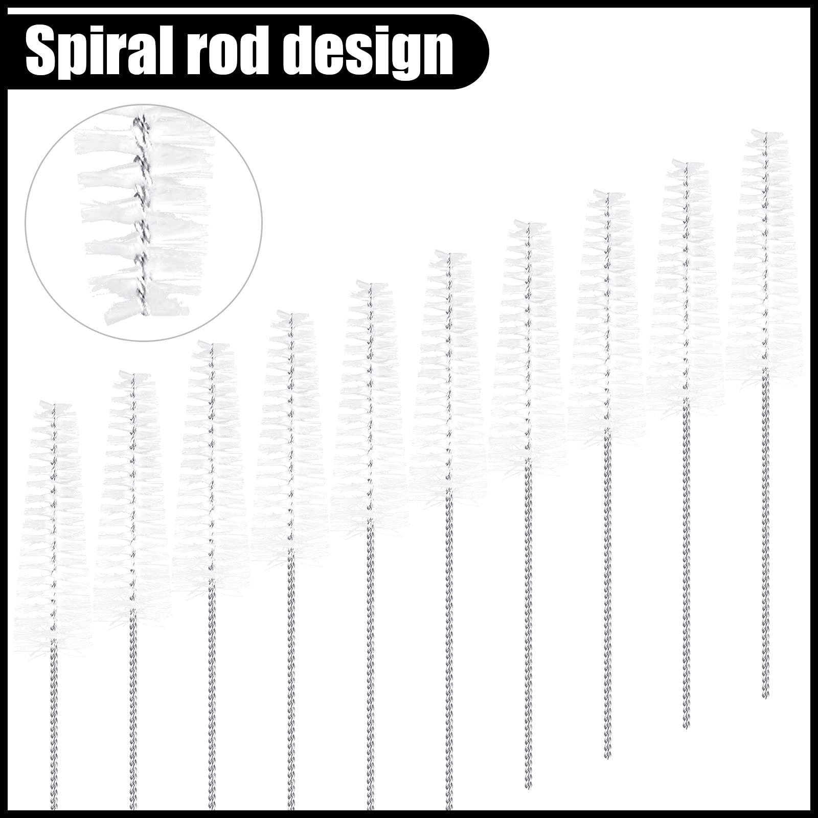 Patelai Hearing Aid Cleaning Tool Hearing Aid Vent Tube Brush Tube Cleaning Tool Small Pipe Brush for Clean Small Holes or Pipes (10 Pieces)