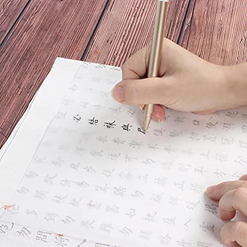 HEALLILY 4 Packs/ 400pcs Calligraphy Ink Writing Paper Tracing Paper for Students