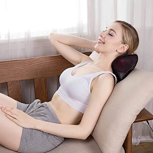 GETZET GETZET Car Massager Electric Pillow Personal Back Pain Relief, Neck Back Massager Full Body Anti-Stress Pain Relief Massager Pillow with 8 Ball For Home Office.