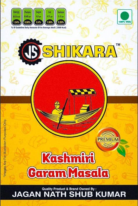 JS SHIKARA Jagan Nath Shub Kumar Special Kashmiri Garam Masala Powder, 100 Grams, Pack of 3, 300 Grams