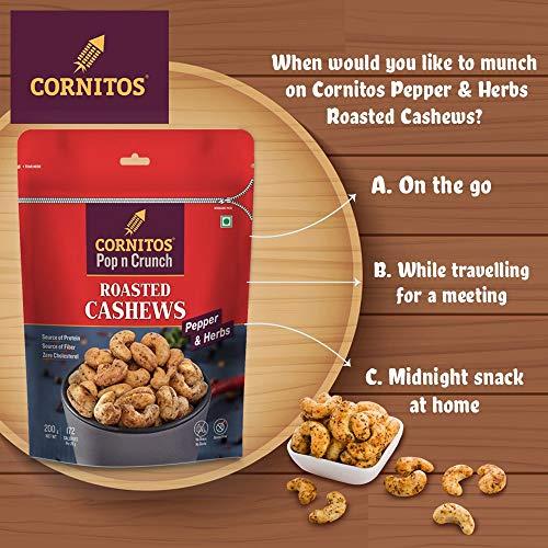 GENERIC CORNITOS ROASTED CASHEW CRACK PEPPER & SALTED CASHEW-PACK OF 2-400 gram