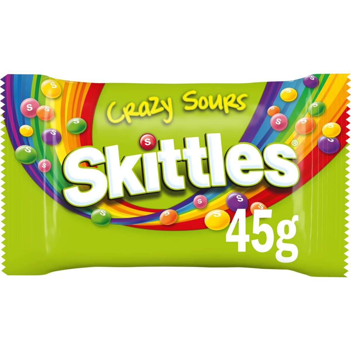 Skittles Skittles Crazy Sour Flavour Candy, 45 g
