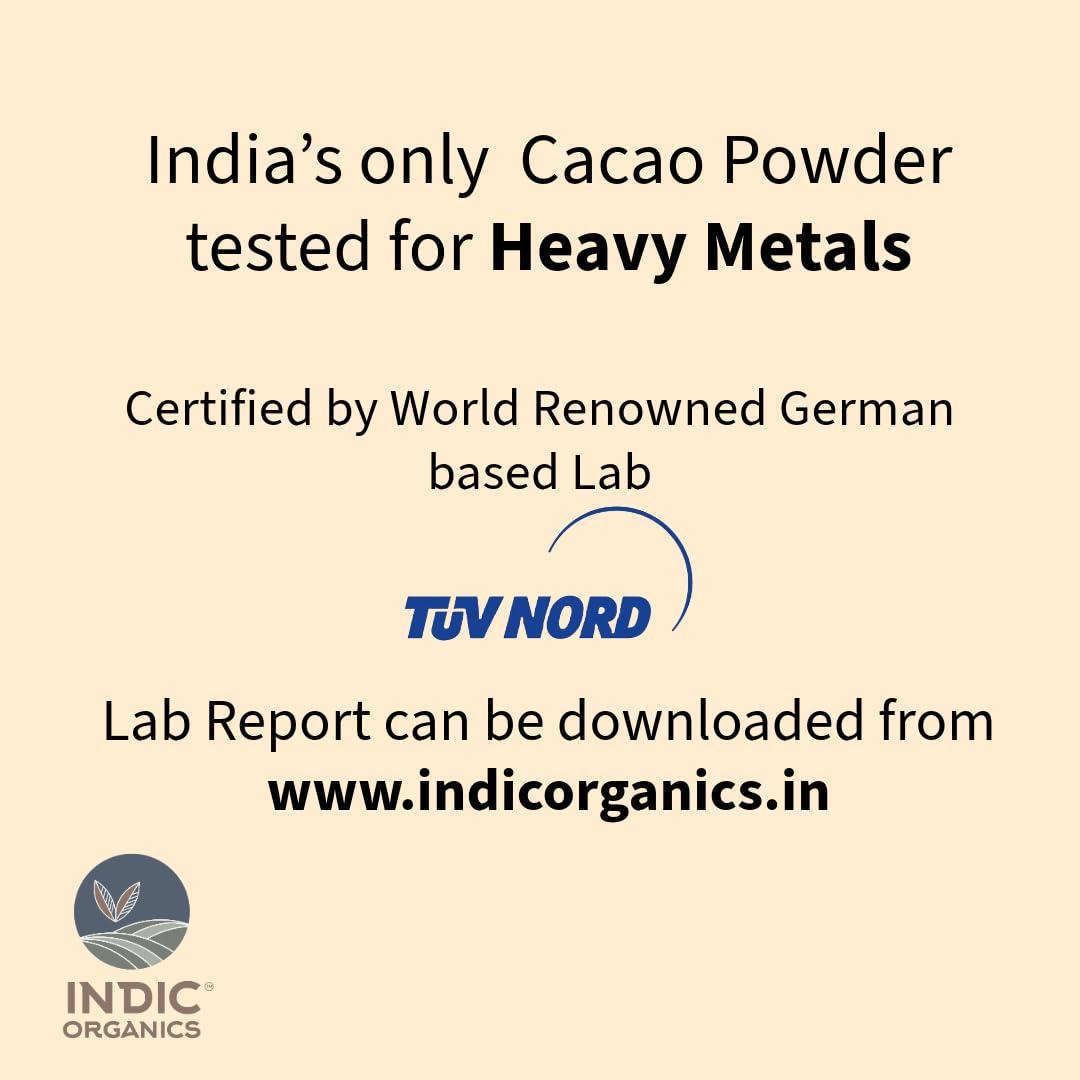 INDIC ORGANICS INDIC ORGANICS Artisanal Cacao Powder From Tulunadu Region Of Karnataka & Kerala | Non-Alkalized, Unsweetened, Slow Roasted & Minimally Processed | For Hot Chocolate & Baking(250 Grams)