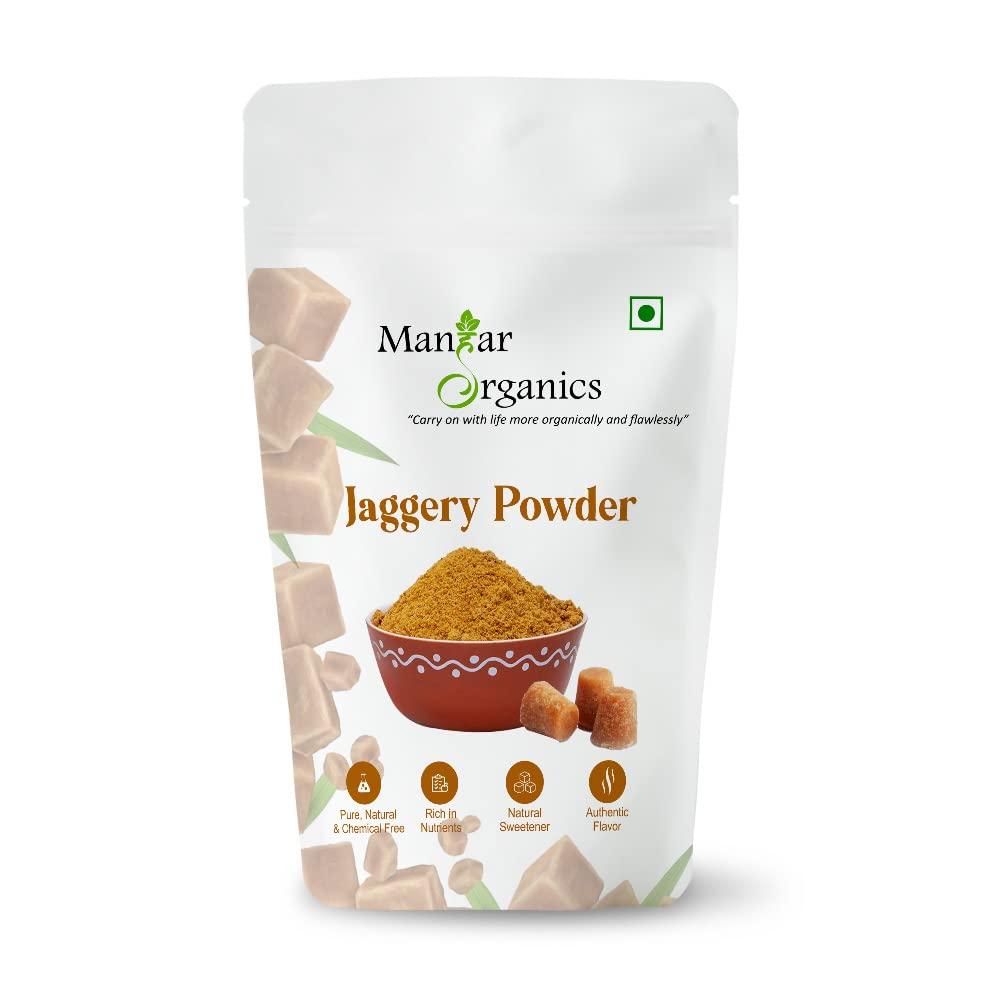 ManHar Organics ManHar Organics Natural Jaggery Powder 100gm | Gud Powder | Unrefined and Unadulterated (Jaggery Powder, 100gm) (Jaggery Powder, 100gm)
